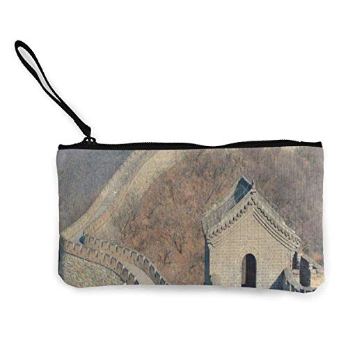 Preisvergleich Produktbild Unisex-Portemonnaie, Münzbeutel, Leinen, chinesischer Stil, Winterlandschaft, Natur, Reißverschluss, Geldbörse für Bargeld, Bank, Auto, Reisepass