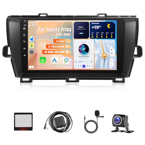 KuTaiTai Car Stereo Radio for Toyota Prius 2010-2015 with Apple Carplay Android Auto - 9