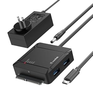 WAVLINK USB C zu SATA Festplatte Adapter Für 2.5/3.5 Zoll HDD/SSD