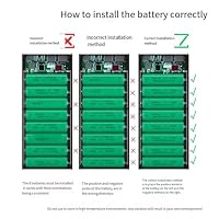 OVNSHVN Power Bank Case DIY Shell Quick Charge Detachable 8x18650 Battery Storage Box No Welding Without Battery Normal – Ansicht 5