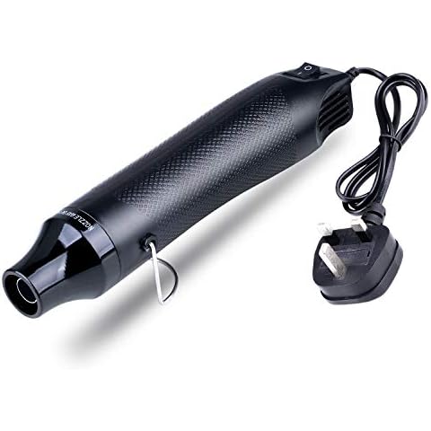 ETEPON Handheld Hot Air Gun, 300w Portable Mini Hot Air Gun for DIY Craft Embossing, Shrink Wrapping PVC, Drying Paint, Clay, Rubber Stamp, Multi Function Hand-Hold Heat Tools (Black) Cover