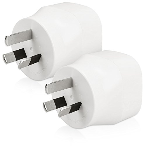 kwmobile 2X przejściówka turystyczna Australia typ i - przejściówka turystyczna Chiny - wtyczka podróżna typ i - adapter podróżny Nowa Zelandia - adapter do zagnieżdżania gniazdek - adapter do