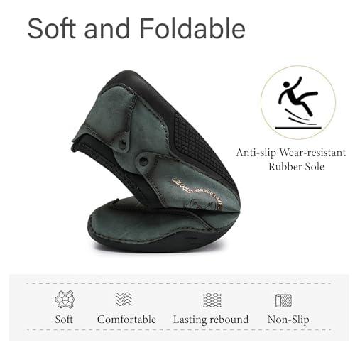 Mens Casual Leather Loafers Lightweight Soft Comfortable Oxfords Non-Slip Breathable Walking Driving Shoes4