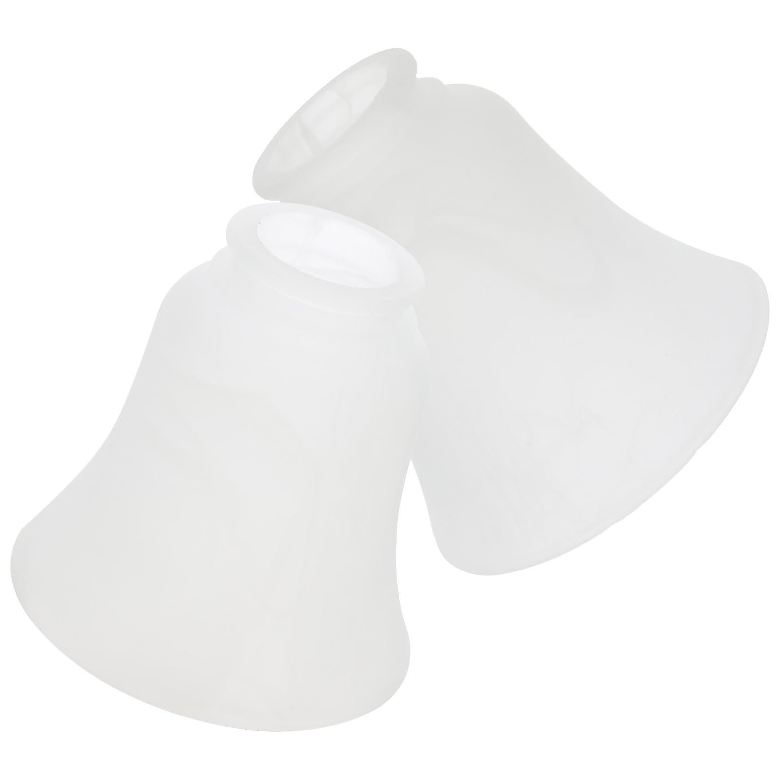 Operitacx Pantalla de Lámpara de Vidrio Transparente para Lámpara Colgante E27, Diseño Sencillo y Estructura Resistente, Pack de 2 Piezas para Decoración y Uso Práctico