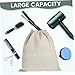 HONMEET Travel Toiletry Bag Drawstring Pouch for Hair Dryer Hotel Storage Organizer