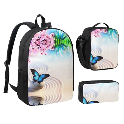 Sac à dos léger EdWal 3 pièces avec pochette repas pour le collège - 2