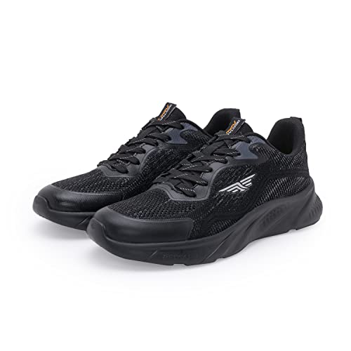 Image of Red Tape Men Black Walking Shoes