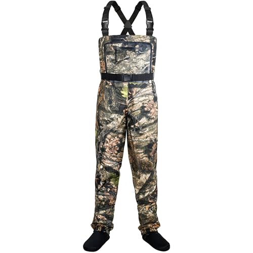 Vadeadores de pecho Dark Lightning transpirables y aislados en camuflaje talla M
