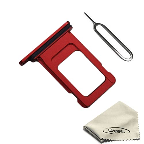Ewparts Replacement Sim Card Holder Slot for iPhone 11 Sim Card Tray Red Ewparts Replacement Sim Card Holder Slot for iPhone 11 Sim Card Tray Red