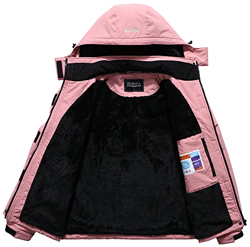 Dlgjpa Women's Mountain Waterproof Ski Jacket Hooded Windbreakers Windproof Raincoat Winter Warm Snow Coat #TOP2