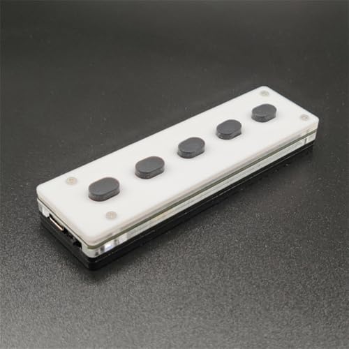 Applicable to Silent Silicone Bluetooth Custom Programming Keyboard 5 Keys Keyboard Copy Paste USB Keyboard, Bluetooth + USB