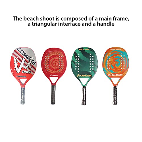 Raquete de tênis Camewin com bolsa de armazenamento Padel esportivo raquete portátil iniciante subst