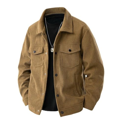 Veste légère en velours côtelé souple pour homme actif