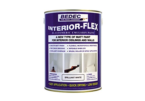 Bedec Interior-Flex Elastomeric Matt Emulsion-08-B-15 Magnolia-2.5 Litres