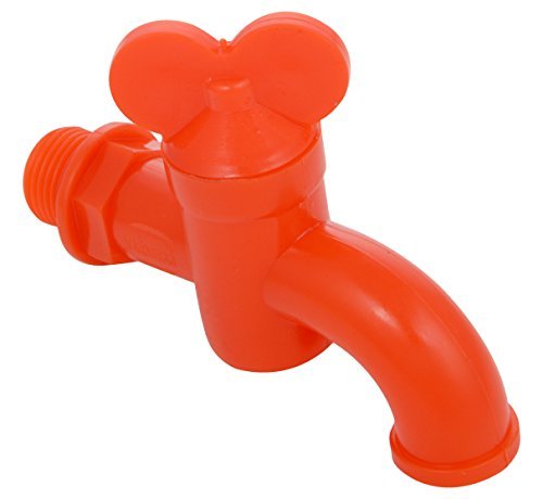 SHRUTI Mix Color Routine Pan Design Plastic Bib Cock/PVC Tap (15mm-1/2") - 12 piece pack-1345 2