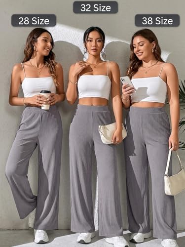 Image of GRECIILOOKS Women's Parachute Cargo Pants - High Waist Flared Korean Trousers| Trendy Casual Wear for Daily & Travel Use (Available in Plus Size)