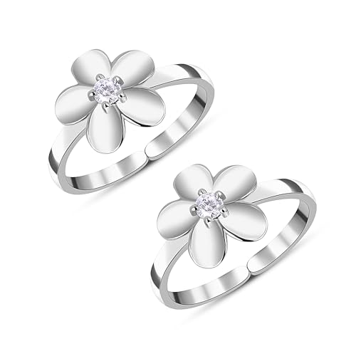 Image of ROOVI 925 Sterling Silver BIS Hallmarked Toe Ring I Gifts for Girlfriend, Gifts for Women & Girls| With Certificate of Authenticity and 925 Stamp