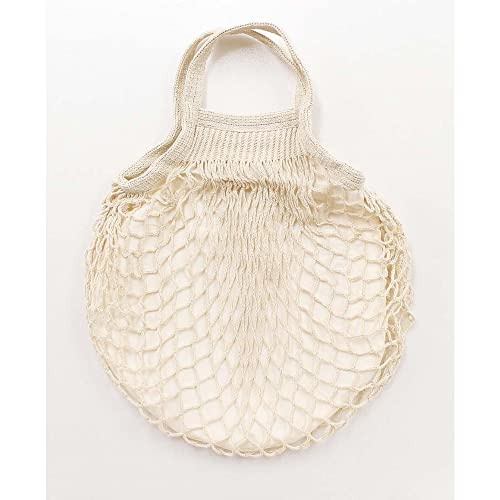 丸和貿易 ミニトートメッシュバッグ クリーム コンビニ 小さめ エコバッグ 脱プラ 25×35cm