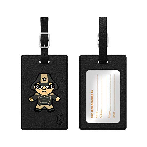 OTM Essentials Vanderbilt University Faux Leather Luggage Tag, Durable Travel Accessories with Adjustable Strap and ID Card, Tokyodachi Classic