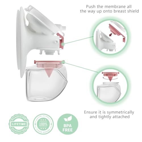 12 Piezas Repuestos Extractor de Leche Compatible Momcozy M9 miniatura 5