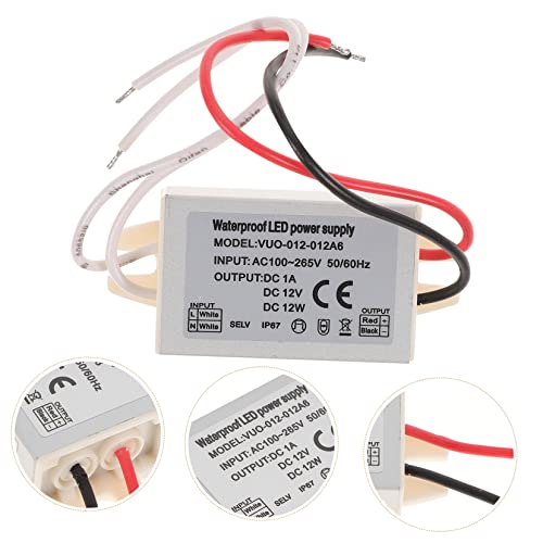 Veemoon 4 Pcs Motorista De Led Adaptador 12v Para Tomada Adaptador Led Para Luzes De Tira Plugue Led