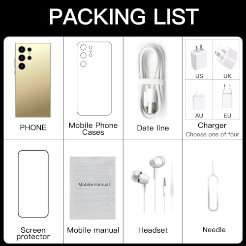 viqee S24 Ultra Unlocked Phones 5G Cell Phone,Smartphone with Tool Pen, Android 14.0 Cell Phone 6GB+256GB Dual SIM Dual Standby (Gray)