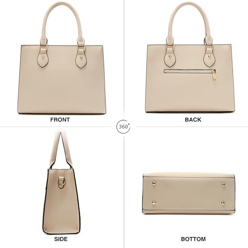 Image of CHICAROUSAL Crossbody Purses and Handbags for Women PU Leather Tote Top Handle Satchel Shoulder Bags (BLxw Khaki)