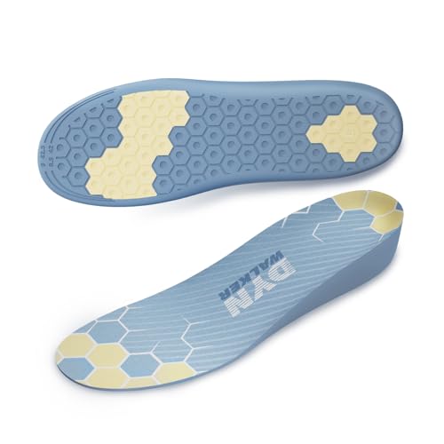 DynWalker Men’s Heel Lifts, Invisible Height Insoles, Blue