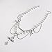 Layered Gothic Pearl Chain Necklace Men Women Silver Cross Spike Pendant Multi Strand Adjustable Statement Streetwear Fashion Jewelry Gift (Silver)