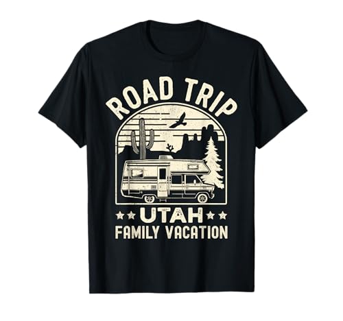 Utah Road Trip USA RV Camping Family T-Shirt