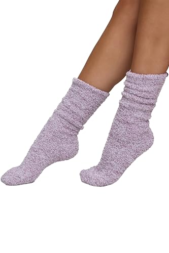 Image of Barefoot Dreams CozyChic Barefoot in the Wild Fuzzy Socks for Women, Ultra Soft Plush Microfiber, Warm & Cozy