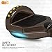 cho New Hoverboard Electric Smart Self Balancing Scooter with Built-in Wireless Speaker 6.5“ LED Wheels and Side Lights Safety Certified (Chrome Black)