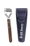 RJR 19 Teeth Dematting Undercoat Gooming Rake Stripping Tool, Hand Stripping Carding Tool for Dogs & Horses Grooming with Wooden Handle for Thick Coats
