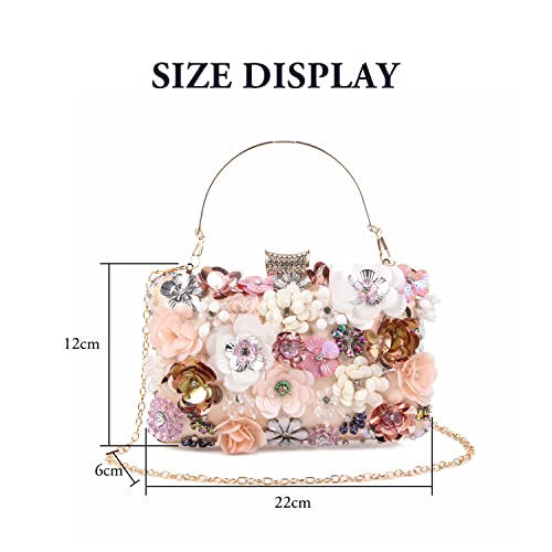 Bolso de mano floral elegante para mujer miniatura 5