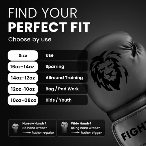 Image of FIGHTR Boxing Gloves - Pro Training Sparring Gloves | Maximum Protection & Stability for Boxing, MMA, Muay Thai, Kickboxing & Punching Bag Men Women Focus Mitts 8 10 12 14 16oz