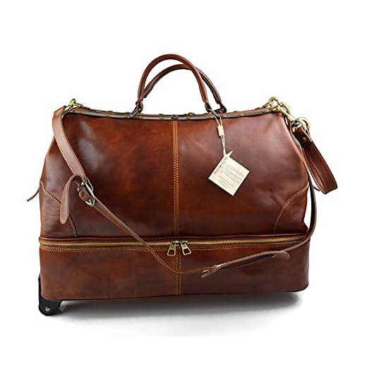 Bolso de viaje doctor bag maleta de cuero bolso doctor en piel trolley de cuero marron ruedas piel bolso mano bolsa de cabina bolsa de viaje