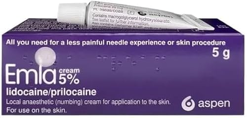 5% Topical Numbing Cream 5 g – Local Anaesthetic for Temporary Skin Relief