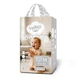 Lulllio Prime Windeln Größe M (6-11 kg) 112 Stück – Ultraweiche Babywindeln, Nässeindikator, Tornado-Absorption, Chlorfrei