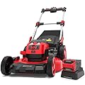 PowerSmart 80V MAX 21-Inch Brushless Self-Propelled Lawn Mower, 3-in-1 Mowing Function with 6.0Ah Battery and Charger