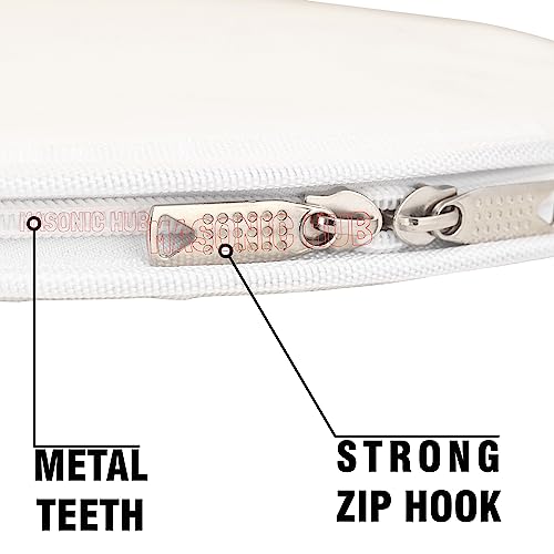Image of Masonic Regalia White Chain Collar Case with Soft Padded Lining