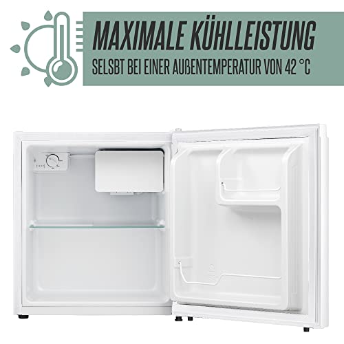 Heinrich´s Drankoelkast, 45 liter, klein, compact, stil: 41 db met vriesvak, mini-bar, tafelkoelkast; mini-koelkast met vriesvak; perfect geschikt voor kantoor, camping, tuin, outdoor (alpinewit) - Image 6