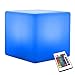 Produktbild Paddia Nachladbare wasserdichter Wechsel LED Mood Light Cube-Farben-LED Hocker Stuhl-Sitz Tisch Stehlampe Einstellbare 16 RGB 4 Helligkeit Batterie Fernbedienung Start dekorative Nacht Licht
