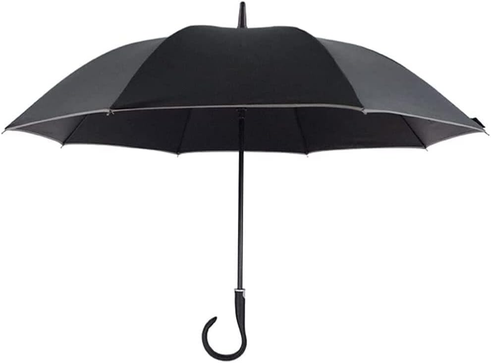 Portable Umbrella for Travel Windproof Golf Umbrella Automatic Open Stick Umbrella with Reflective Strip Hook Handle Cane Umbrella Umbrella Outdoor(Purple)