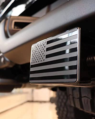 Kinidas S100 American Flag Metal Trailer Hitch Cover thumb #1