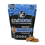 Vital Essentials Freeze Dried Dog Food, Beef Dinner Patties 14 oz