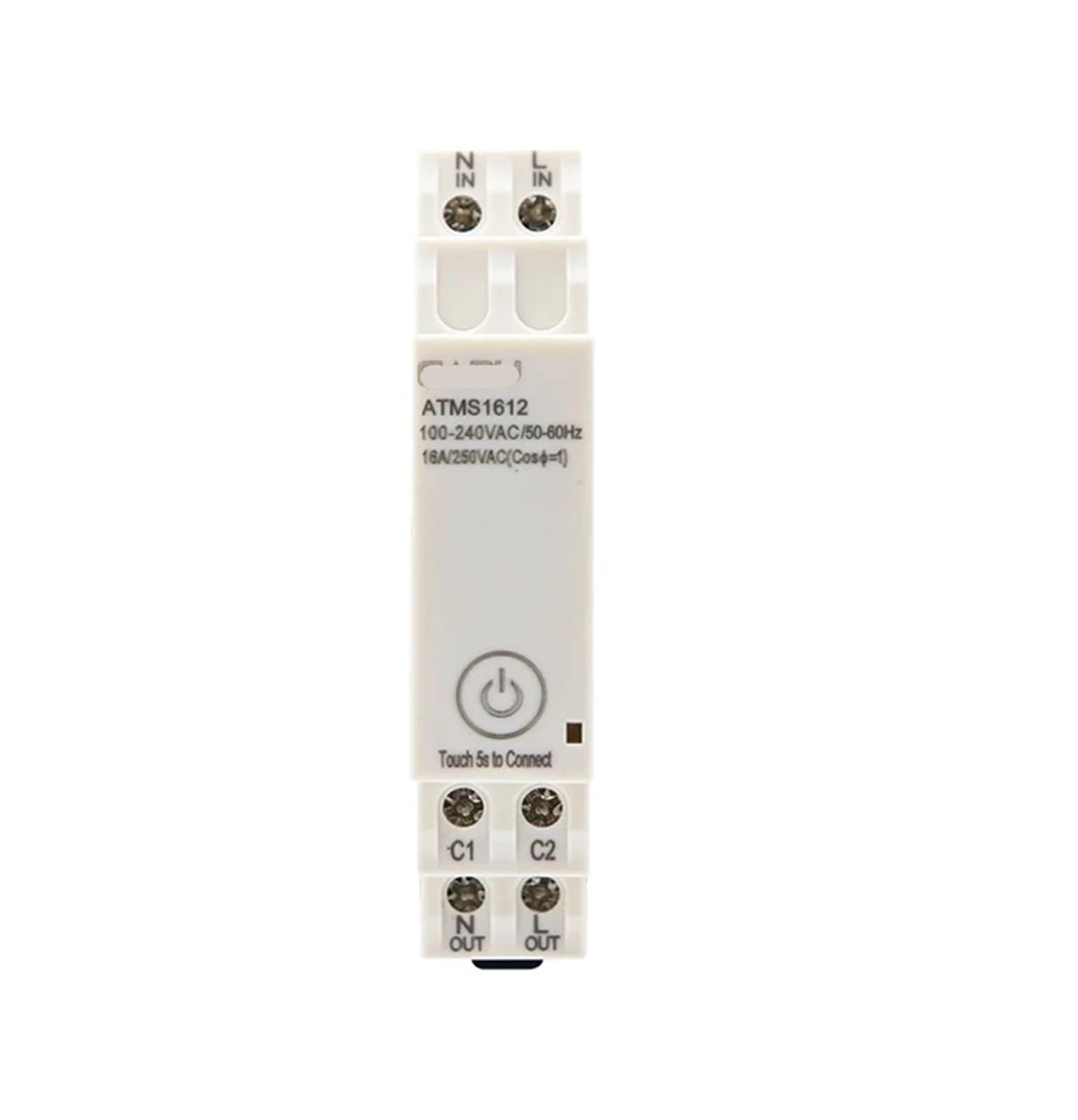AC 110V 220V 16A DIN Rail Smart Timer Relay Switch Circuit Breaker Remote Control KWH Energy Meter(1612 Metering)