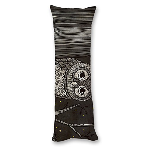 PotteLove Cartoon Tribal Owl Dolphin Body Pillow Covers Cases with Double  Sided 20