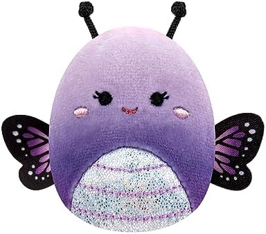 Squishville SQM0475 zestaw 6 sztuk fioletowych figurek, super miękkie mini squishmallows, 5 cm pluszowe figurki