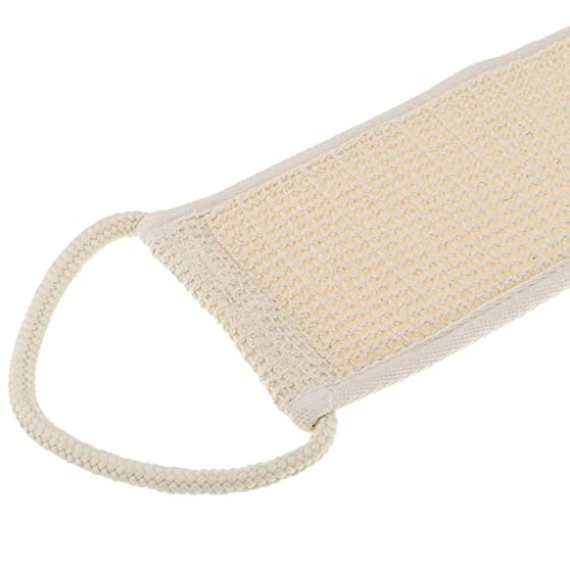Natural Linen Exfoliating Back Scrubber Bath Shower Strap