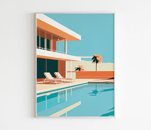 Minimalistic Pacific Beach Poster, San Diego Art, Poster...